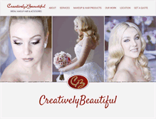 Tablet Screenshot of creativelybeautiful.com